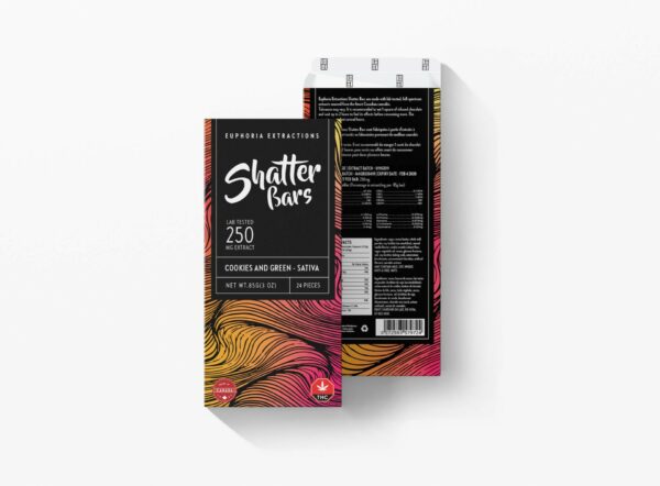 Euphoria Extractions – 500mg Shatter Bar – Milk Chocolate (Sativa) | Buy Cheap Weed Canada