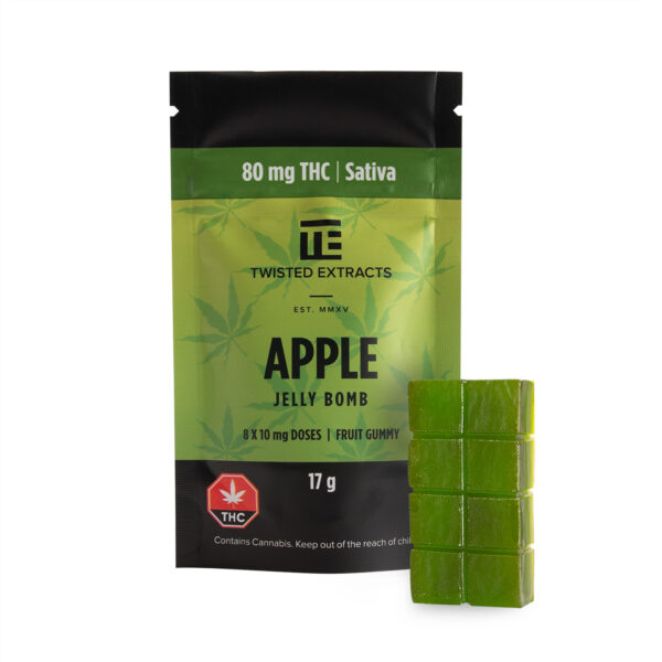 Twisted Extracts – Apple Jelly Bomb – Sativa – 80mg THC | Buy Cheap Weed Canada