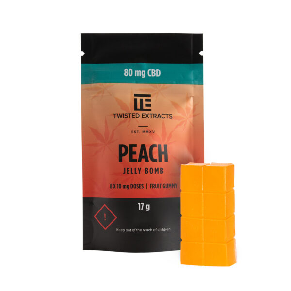 Twisted Extracts – Peach Jelly Bombs – CBD | Buy Cheap Weed Canada