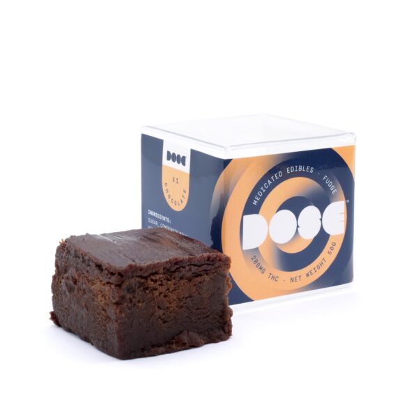 Dose Edibles – Chocolate Fudge – 200mg THC | Buy Cheap Weed Canada