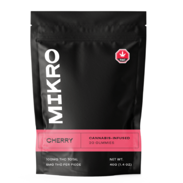 Mikro – THC Gummies – 100mg THC – Cherry | Buy Cheap Weed Canada
