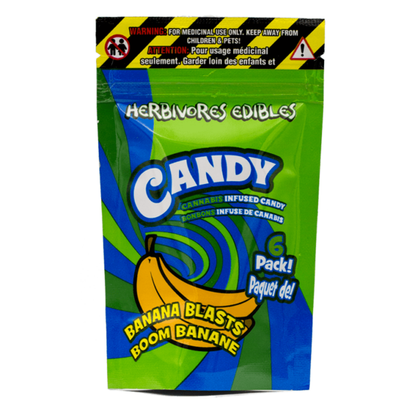 Herbivores Edibles – Banana Blasts Gummies | Buy Cheap Weed Canada