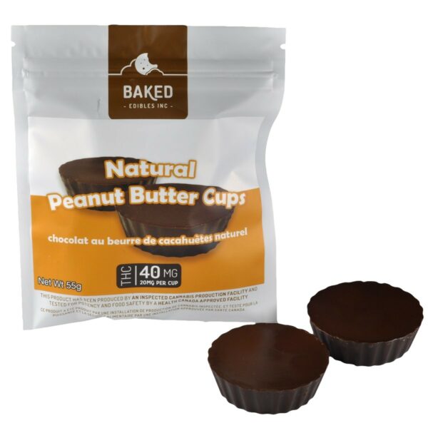 Baked Edibles – Chocolate Mini Peanut Butter Cups 40mg THC | Buy Cheap Weed Canada