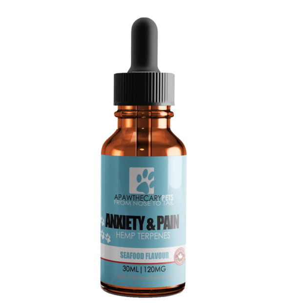 Apawthecary Pets – Anxiety & Pain Tincture – Seafood Medley Flavour 120mg | Buy Cheap Weed Canada