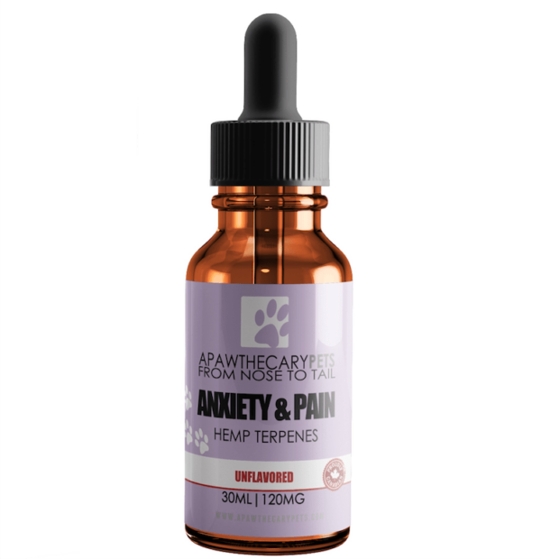 Apawthecary Pets – Anxiety & Pain Tincture – Unflavoured 120mg | Buy Cheap Weed Canada