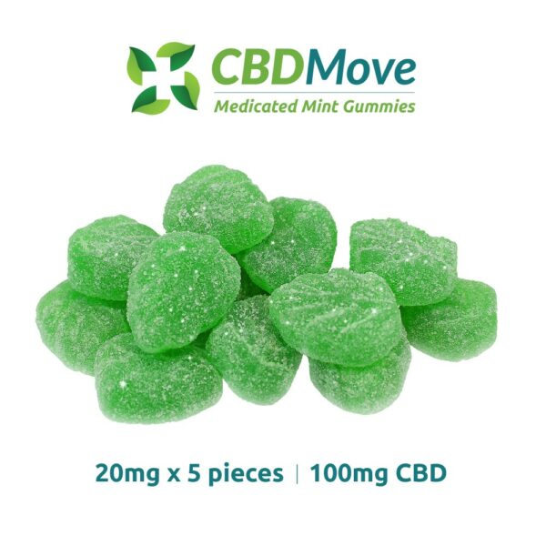 CBD Move – CBD Gummies – Mint Leaves – 100mg | Buy Cheap Weed Canada