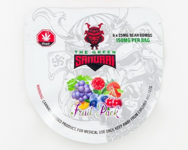 The Green Samurai – Fruit Pack Gummies – 150mg | Buy Cheap Weed Canada