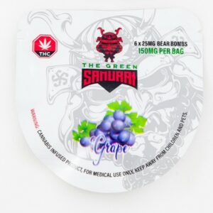 The Green Samurai – Grape Gummies – 150mg | Buy Cheap Weed Canada