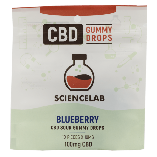Sciencelab – CBD Sour Gummy Drops – Blueberry 100mg CBD | Buy Cheap Weed Canada