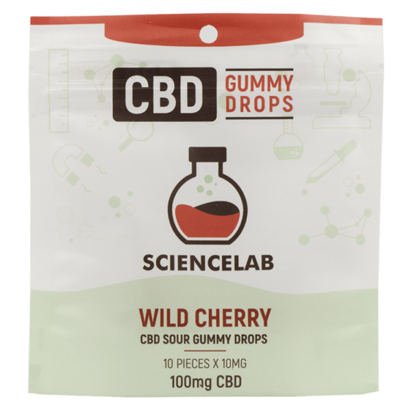 Sciencelab – CBD Sour Gummy Drops – Wild Cherry 100mg CBD | Buy Cheap Weed Canada