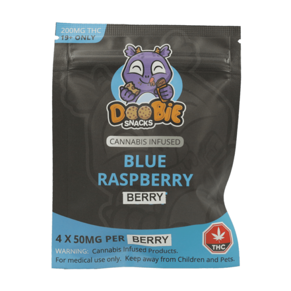 Doobie Snacks – Blue Raspberry – 200mg THC | Buy Cheap Weed Canada