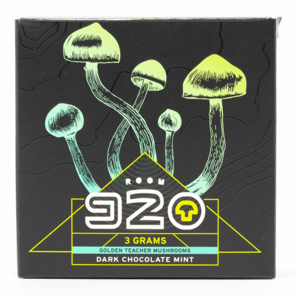 Room 920 – Mushroom Chocolate Bar – Dark Chocolate Mint – 3 grams | Buy Cheap Weed Canada