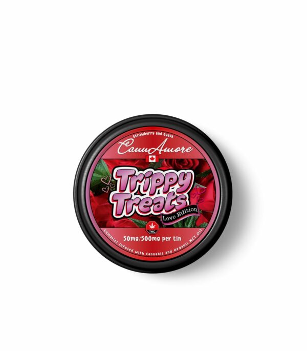 Trippy Treats – Strawberry Guava – CannAmore Love Edition – 500mg THC | Buy Cheap Weed Canada