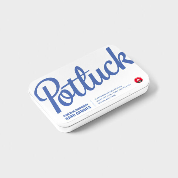 Potluck – Hard Candy – Sour Blue Raspberry – 300mg THC | Buy Cheap Weed Canada