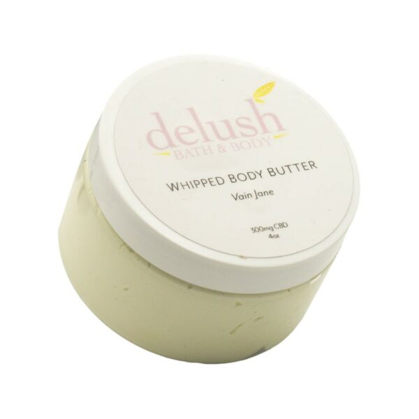 Delush Bath and Body – Whipped Body Butter – Vain Jane 300mg CBD | Buy Cheap Weed Canada
