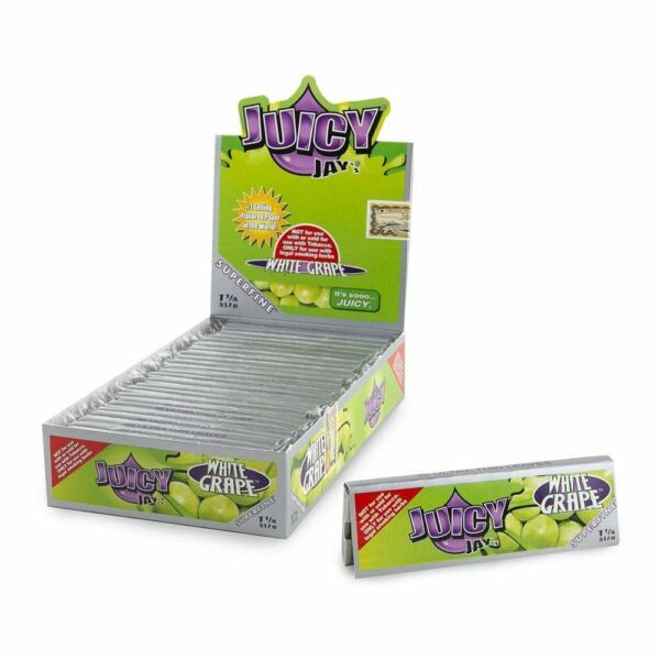 Juicy Jay’s – Hemp Papers (1.25 inch) – White Grape | Buy Cheap Weed Canada