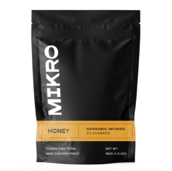 Mikro – CBD Gummies – 100mg CBD – Honey | Buy Cheap Weed Canada