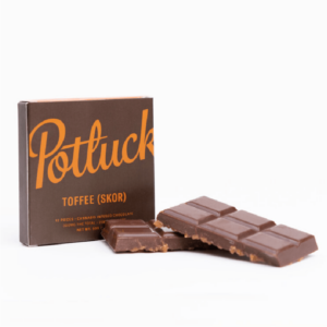 Potluck – Infused Chocolate – Toffee (Skor) – 300mg THC | Buy Cheap Weed Canada