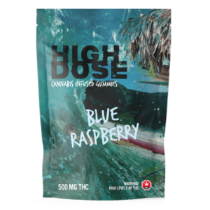 High Dose – weed Infused Gummies – Blue Raspberry – 1000mg/1500mg | Buy Cheap Weed Canada