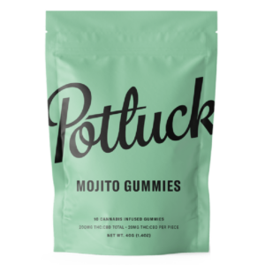 Potluck Extracts – Mojito Gummies (1:1) – 100mg THC / 100mg CBD | Buy Cheap Weed Canada