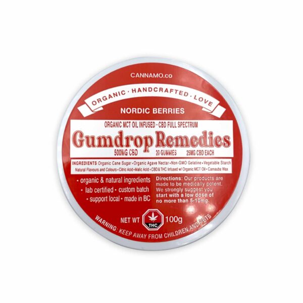 Gumdrop Remedies – Nordic Berries – 500mg CBD | Buy Cheap Weed Canada