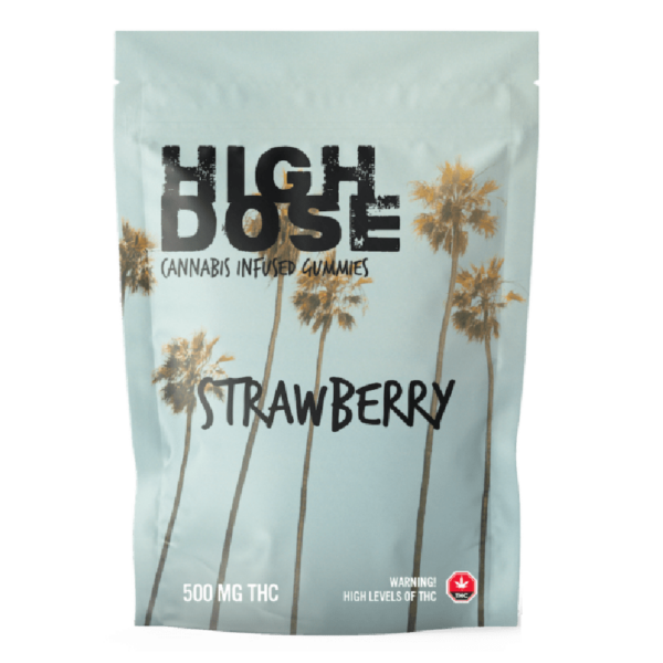 High Dose – weed Infused Gummies – Strawberry – 500mg/1000mg | Buy Cheap Weed Canada
