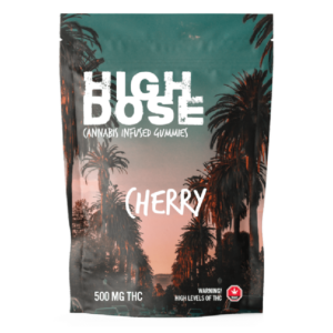 High Dose – weed Infused Gummies – Cherry – 500mg/1000mg | Buy Cheap Weed Canada