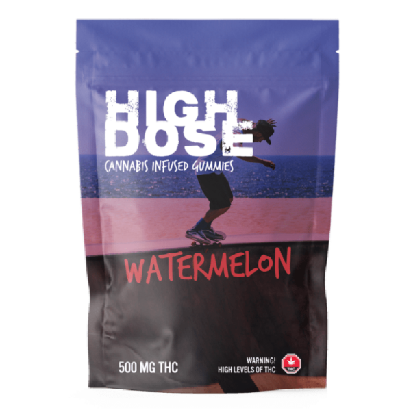 High Dose – weed Infused Gummies – Watermelon – 500mg/1000mg | Buy Cheap Weed Canada