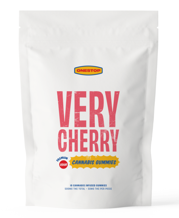 Onestop – Very Cherry THC Gummies 500mg | Buy Cheap Weed Canada