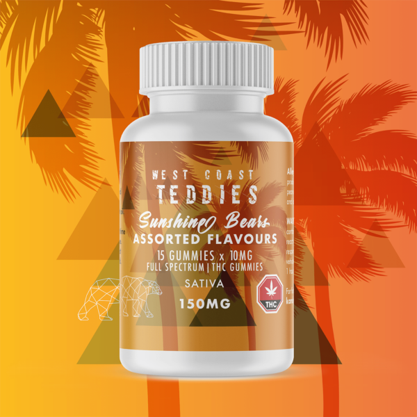 West Coast Teddies – Sunshine Bears – Sativa (150mg) | Buy Cheap Weed Canada