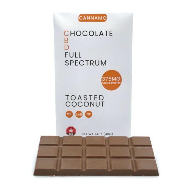 Cannamo – Full Spectrum CBD Chocolate – 375mg – Toasted Coconut | Buy Cheap Weed Canada