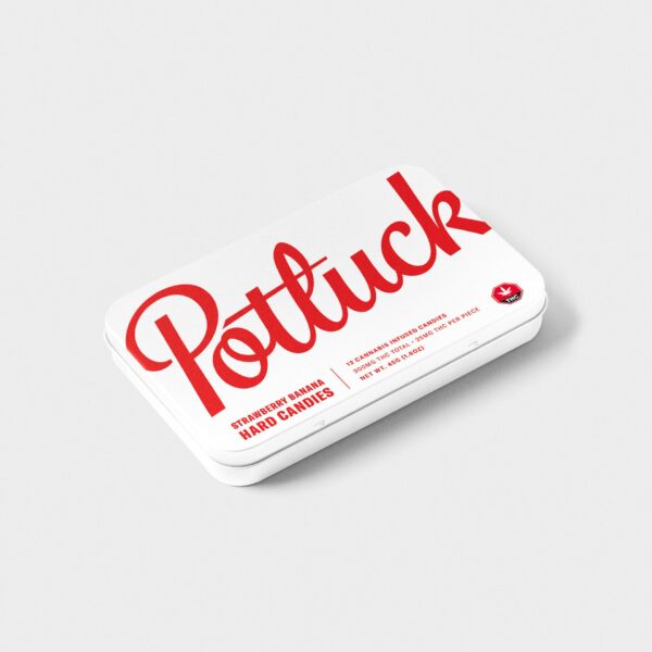 Potluck – Hard Candy – Strawberry Banana- 300mg THC | Buy Cheap Weed Canada