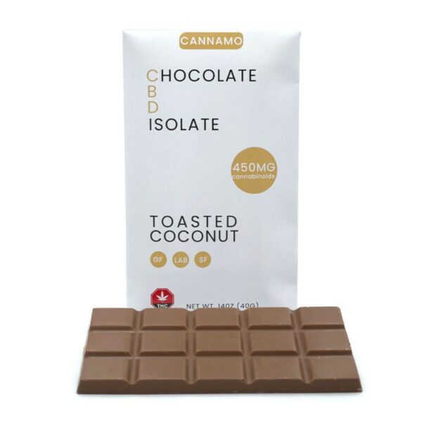 Cannamo – CBD Chocolate Isolate – 450mg – Toasted Coconut | Buy Cheap Weed Canada